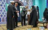 مراسم نذر اهدای چادر مشکی برای مادران نمونه